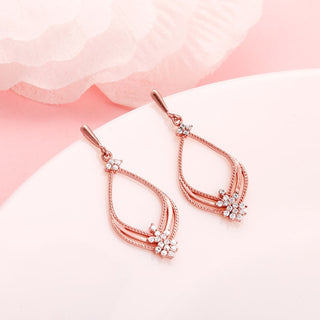 Lightweight silver earrings