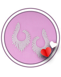 Girls earrings in silver