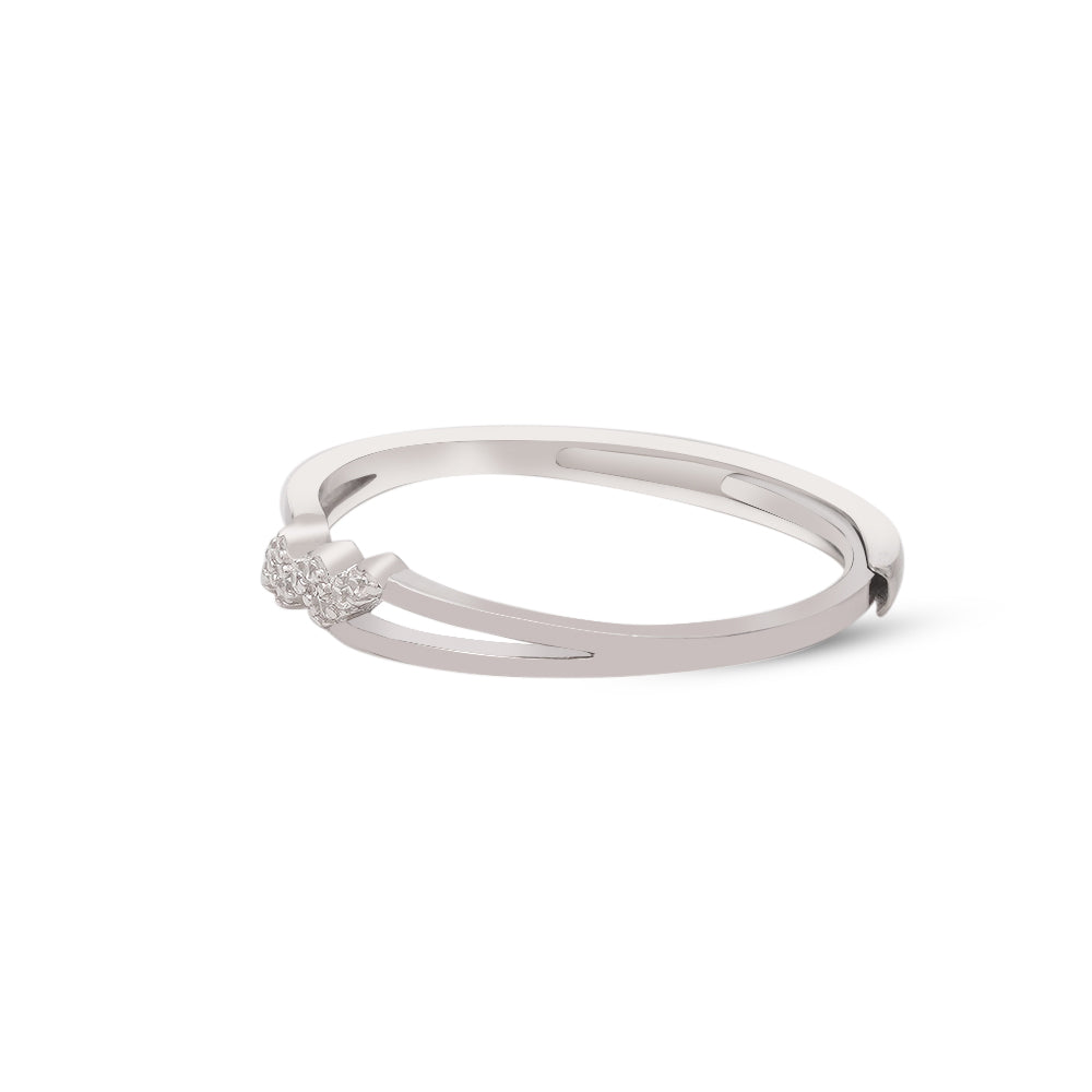 Plataa 925 Sterling Silver Zig Zag Adjustable Ring For Women - plataa.co