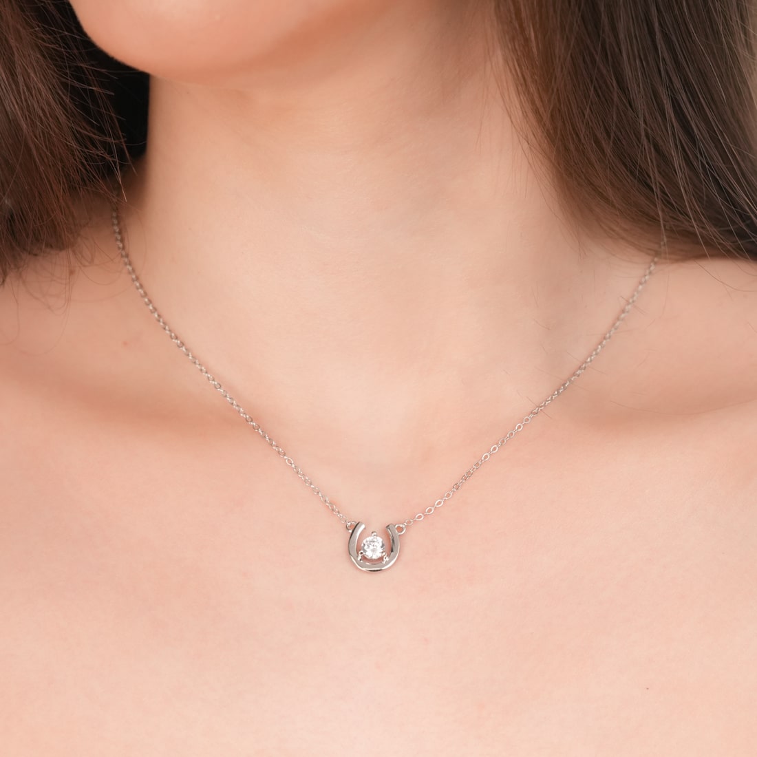 925 Sterling Silver U Shape Pendants for Women & Girls - plataa.co