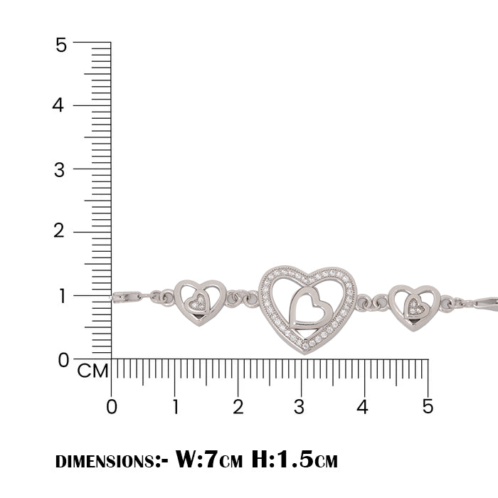 Plataa Plataa Sterling Silver Chain Bracelet for Women - plataa.co