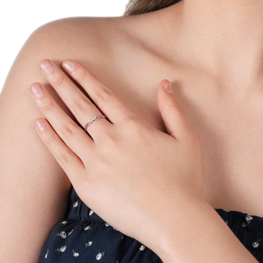 Plataa 925 Sterling Silver Zig Zag Adjustable Ring For Women - plataa.co