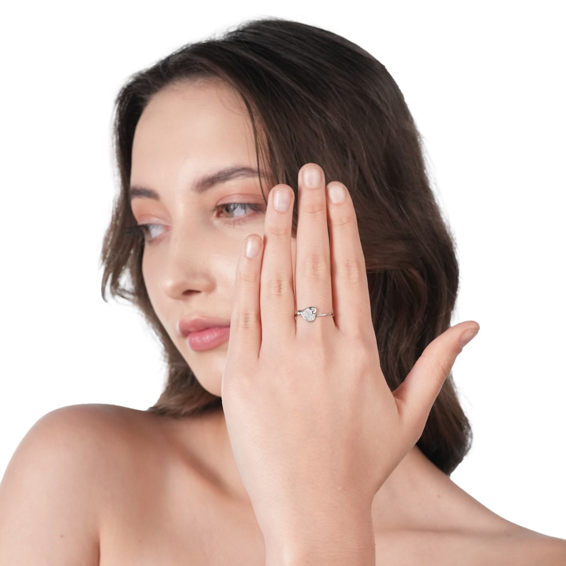 Plataa 925 Sterling Silver Heart Silver Ring Women And Girls - plataa.co