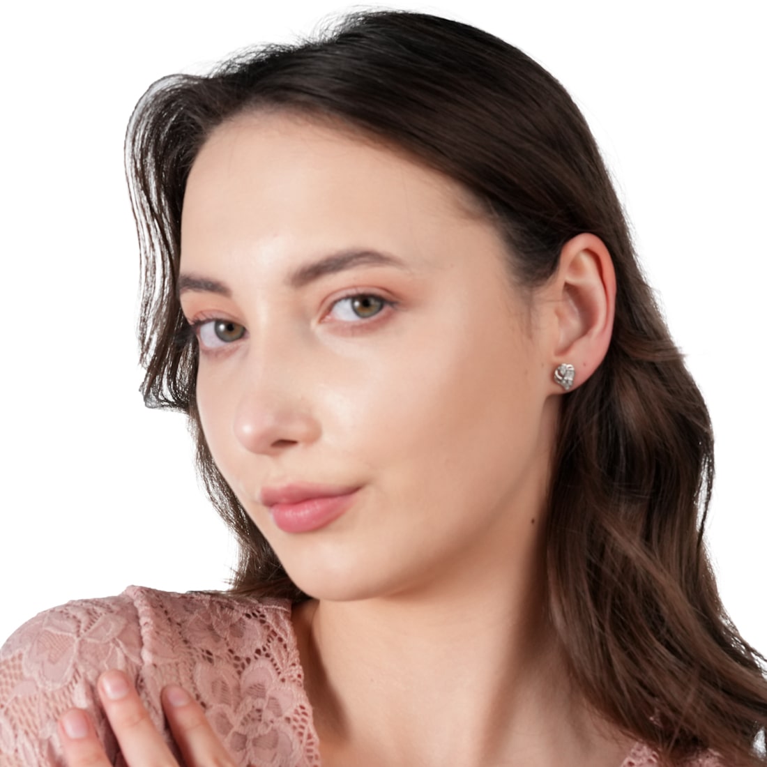 925 Pure Sterling Silver Lotus Earring For Women - plataa.co