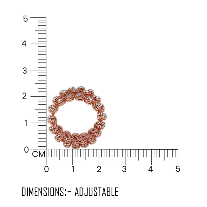 Rose Gold Ring Cum Band - plataa.co