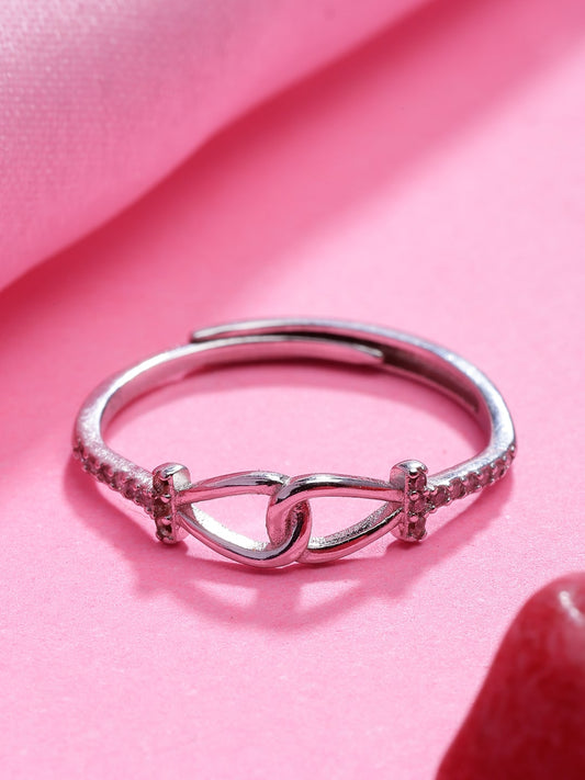 Plataa Pure Silver Infinity Ring for Women and Girls - plataa.co