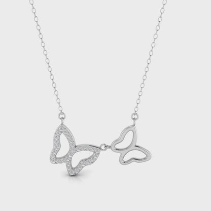 Pure 925 Silver Butterfly  Pendant for Ladies